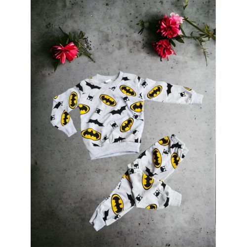 Dijital Karakter Baskili Cepsiz Pijama Takimlar ( Batman )