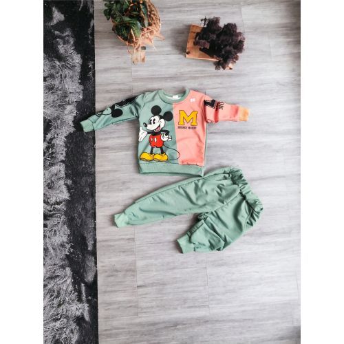 Dijital Karakter Baskili Cepli Takimlar (Mickey)