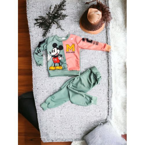 Dijital Karakter Baskili Cepli Takimlar (Mickey)