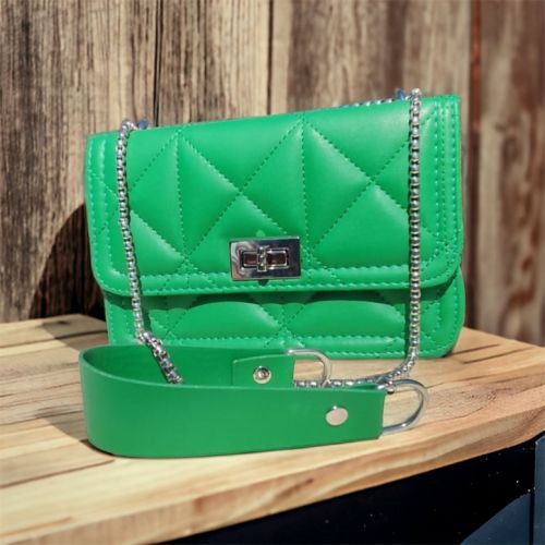 Zincirli Baklava Desenli El ve Omuz Çantası