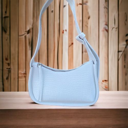 Kroko Desenli Baget Model El ve Omuz Çantası