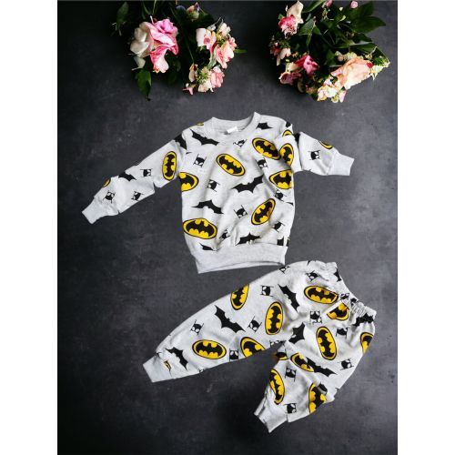 Dijital Karakter Baskili Cepsiz Pijama Takimlar (...