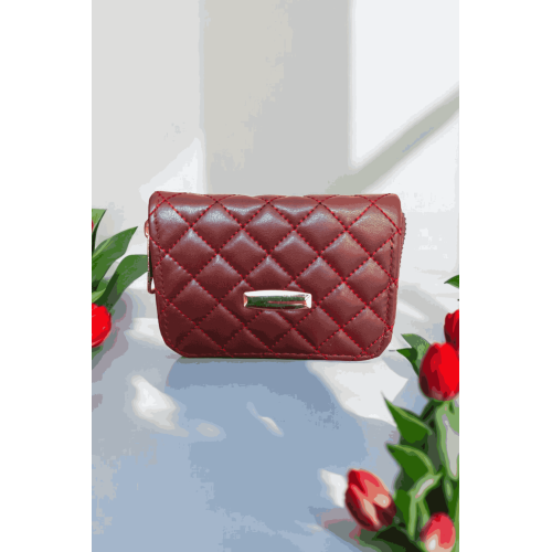 Baklava Desenli Kücük Boy Cüzdan