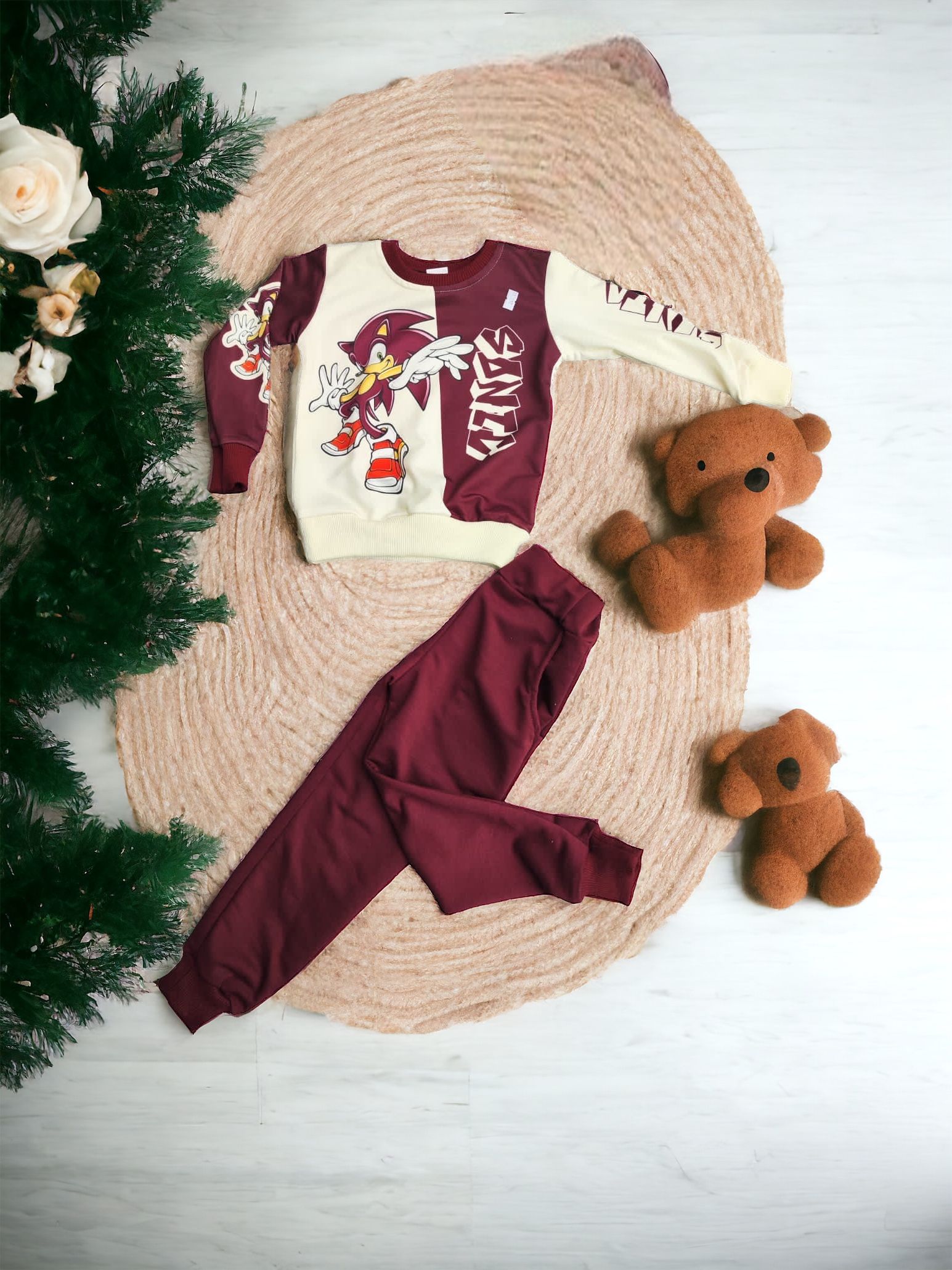 Dijital Karakter Baskili Cepli Takimlar (Sonic )